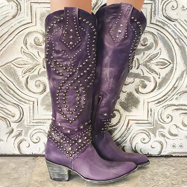 Orena | Knee-High Block Heel Boots