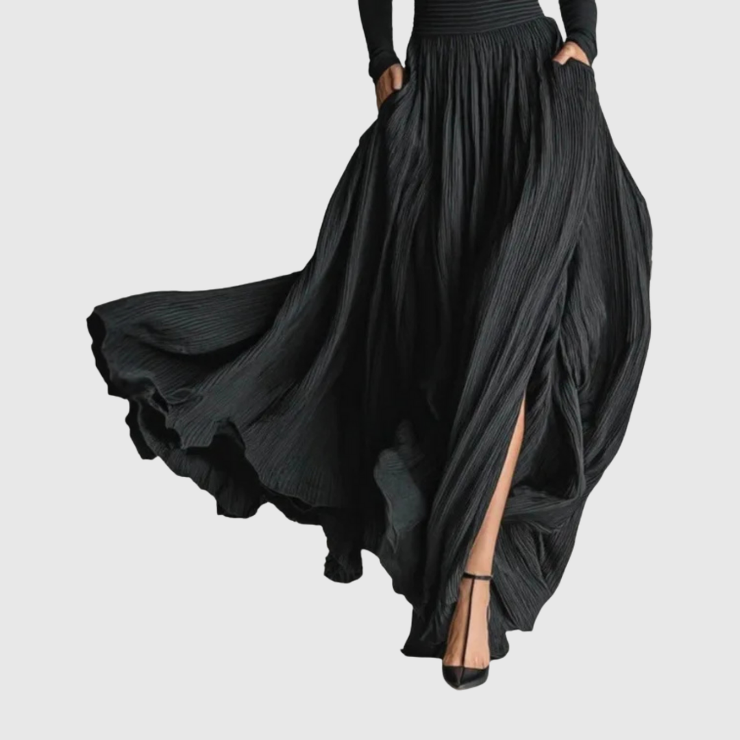 CERYNN | HIGH WAIST MAXI SKIRT PLUS SHIRT