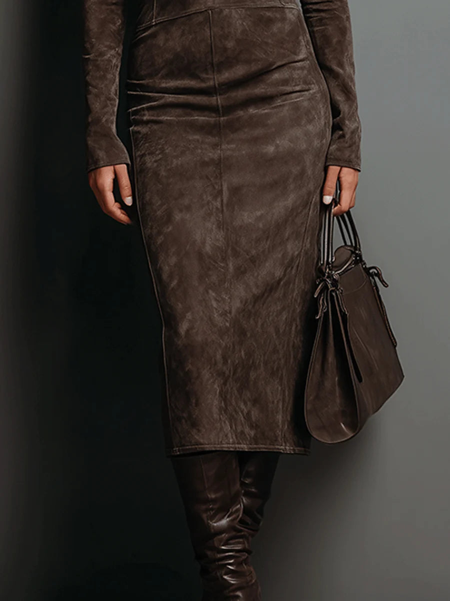 Lorraine | High-Neck Midi Dress