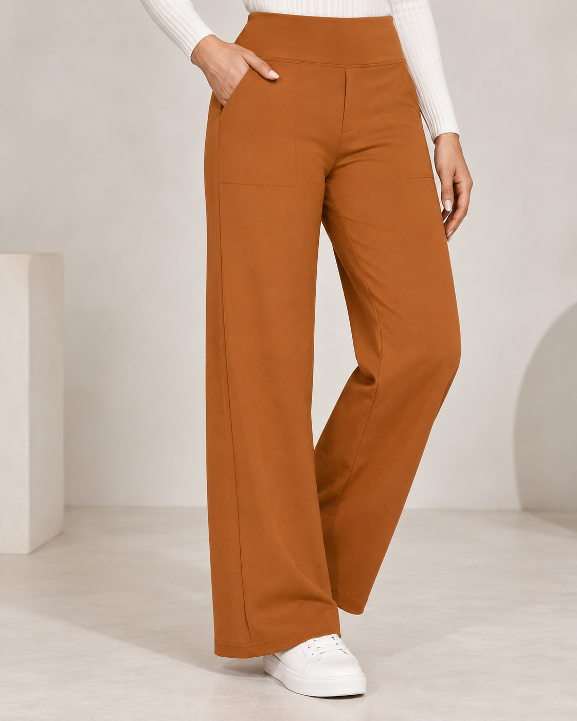 Lizzie™ | Comfortable Wide-Leg Stretch Trousers
