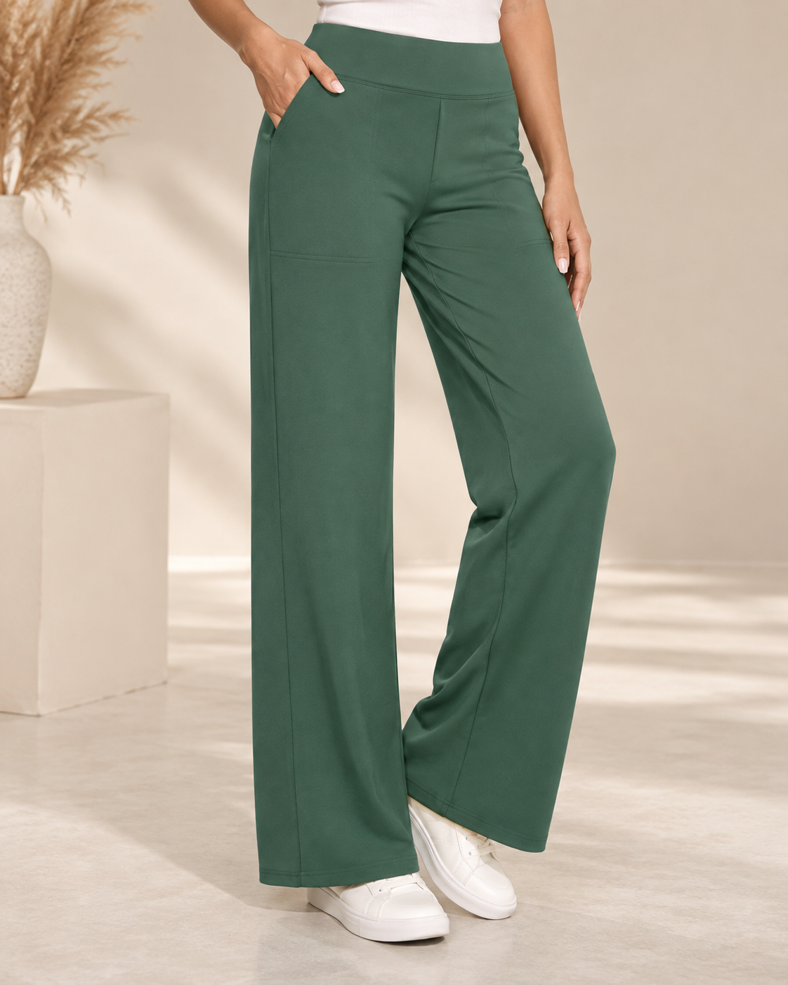 Lizzie™ | Comfortable Wide-Leg Stretch Trousers