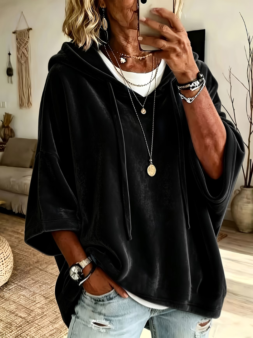 Noemi | Luxury Velour Oversized Hoodie