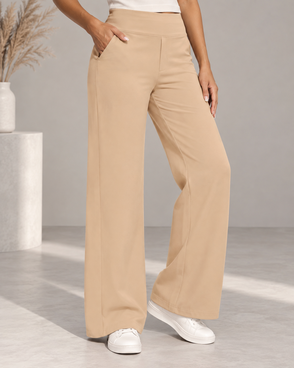 Lizzie™ | Comfortable Wide-Leg Stretch Trousers