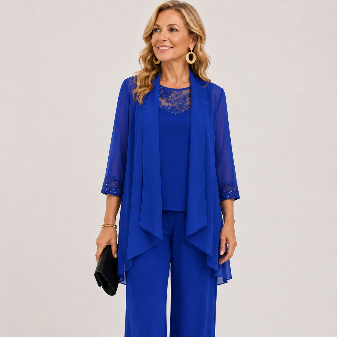Evelyn | Flowing Three-Piece Evening Set
