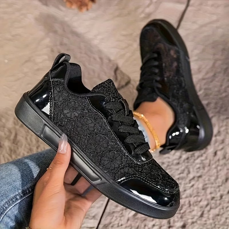 Floral Lace Trainers