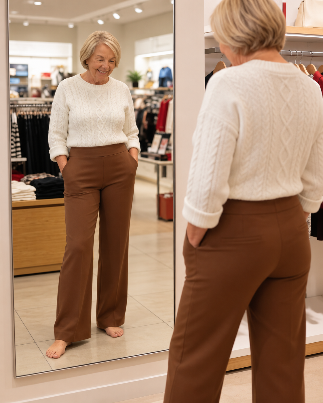 Lizzie™ | Comfortable Wide-Leg Stretch Trousers
