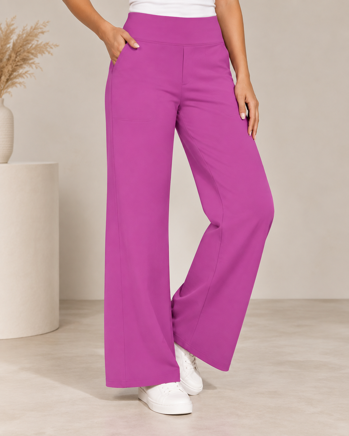 Lizzie™ | Comfortable Wide-Leg Stretch Trousers