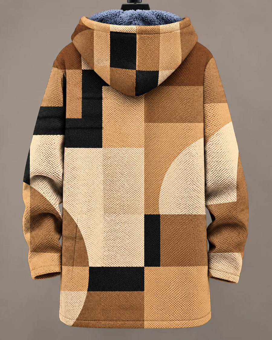 Camille | Modern Patchwork Hooded Jacket