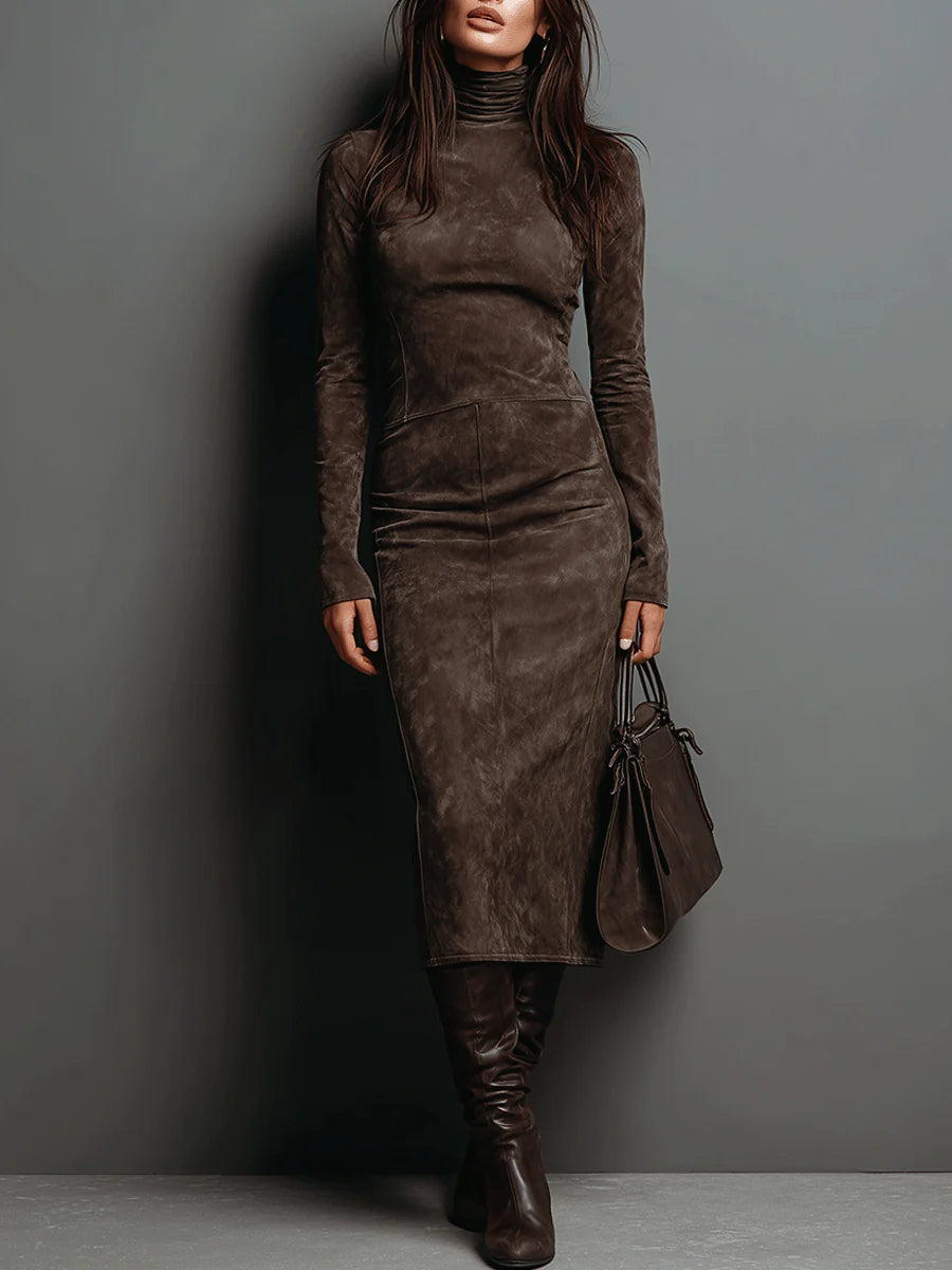 Lorraine | High-Neck Midi Dress