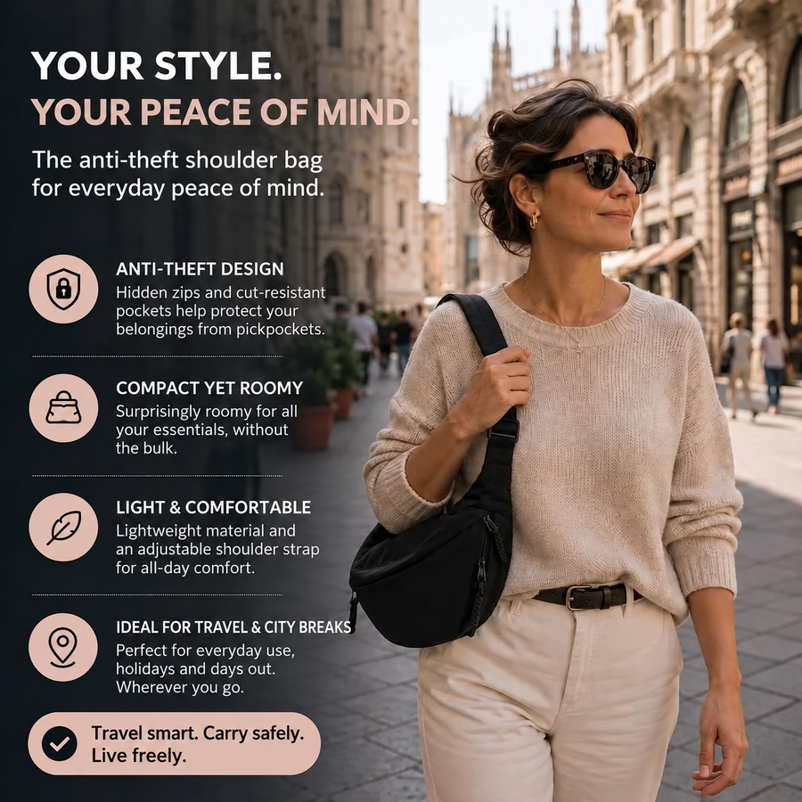 Runa™ | Adjustable Anti-Theft Crossbody Bag