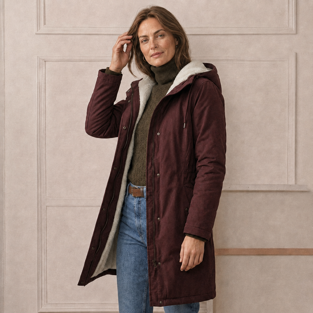 Marjorie™ | Cozy Hooded Weatherproof Coat
