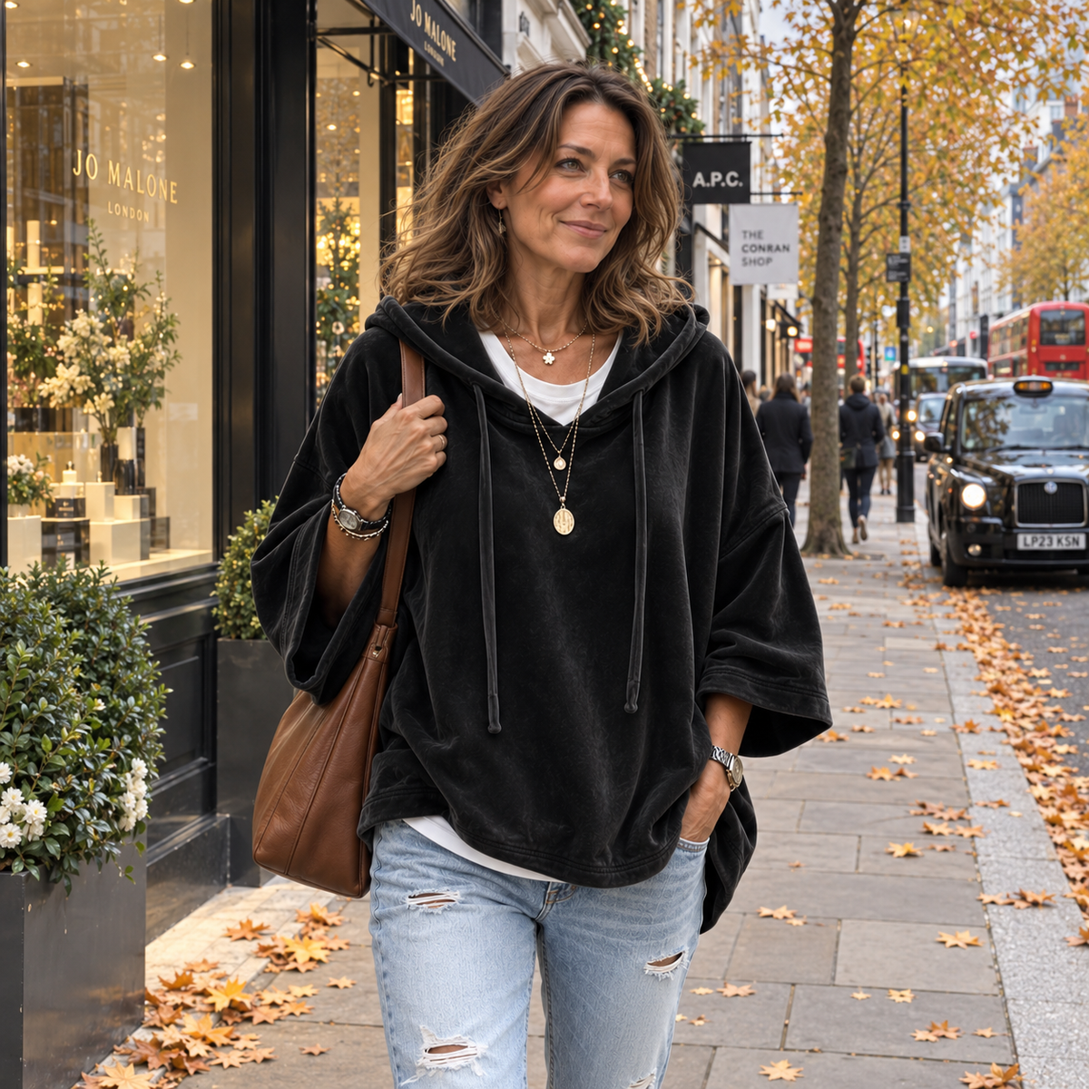 Noemi | Luxury Velour Oversized Hoodie