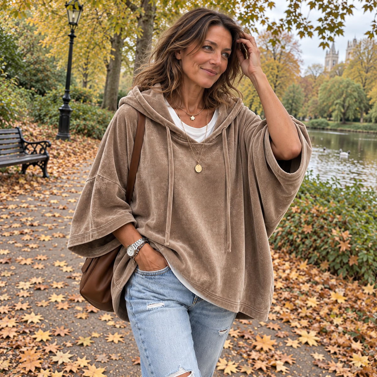 Noemi | Luxury Velour Oversized Hoodie