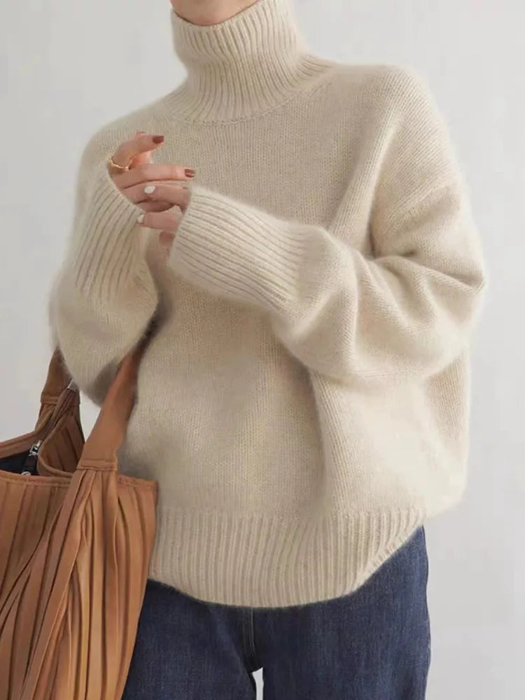 Claire | Cashmere Roll Neck Jumper