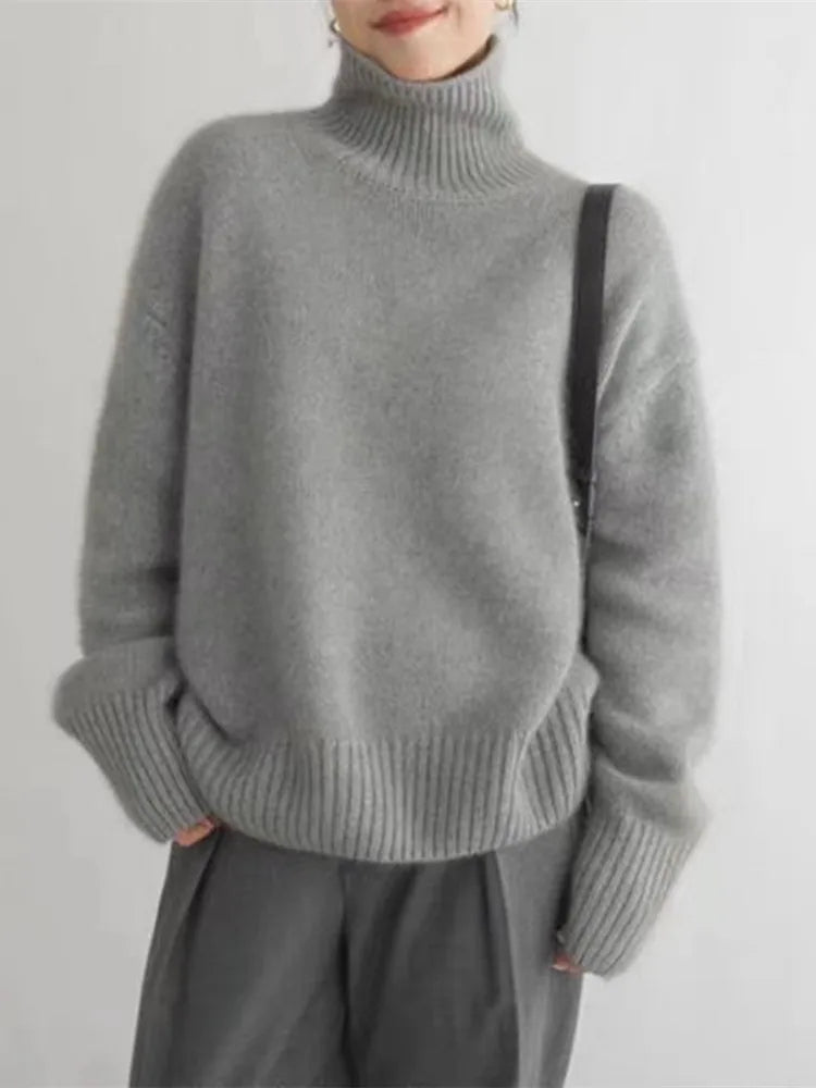 Claire | Cashmere Roll Neck Jumper