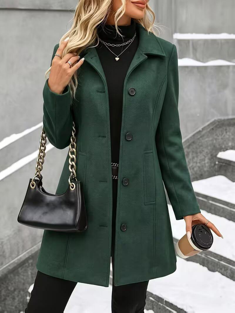 Eline™ | Comfortable Stand Collar Coat