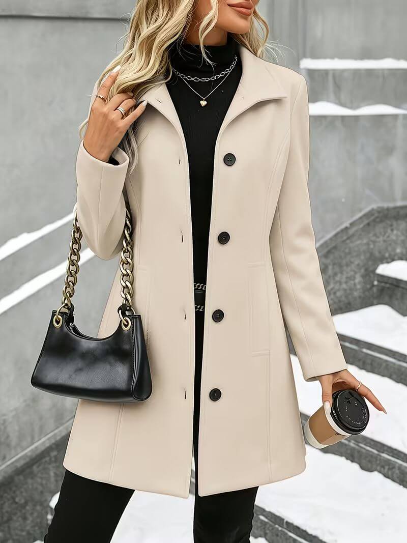 Eline™ | Comfortable Stand Collar Coat