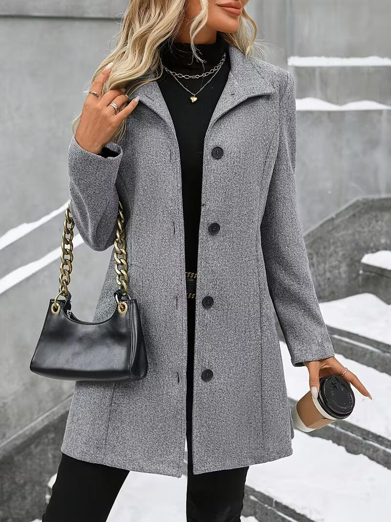 Eline™ | Comfortable Stand Collar Coat
