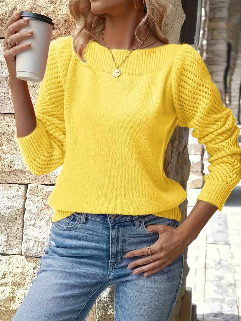 Emma™ | Breathable Long-Sleeve Crew Neck Jumper