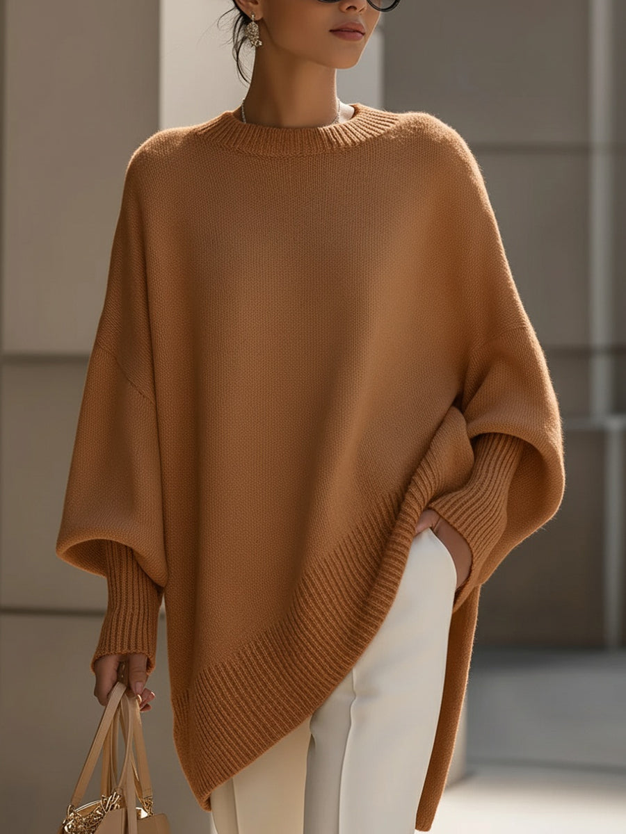 Isolde | Oversized Drape Knit Jumper