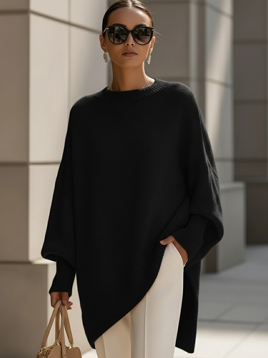 Isolde | Oversized Drape Knit Jumper