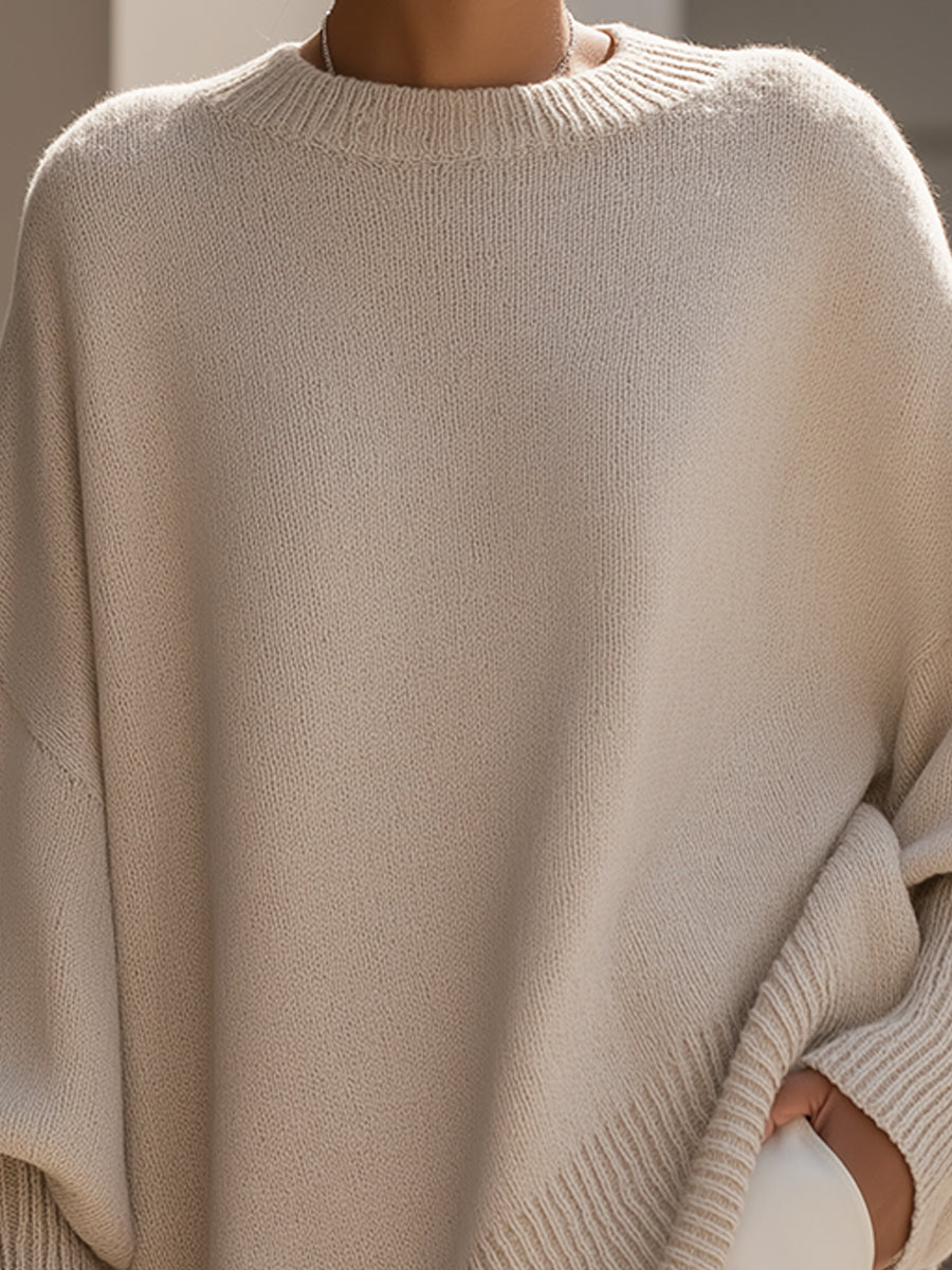 Isolde | Oversized Drape Knit Jumper