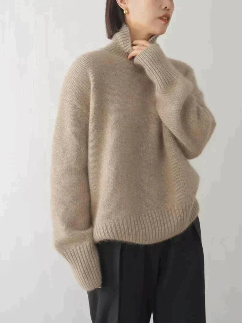 Claire | Cashmere Roll Neck Jumper