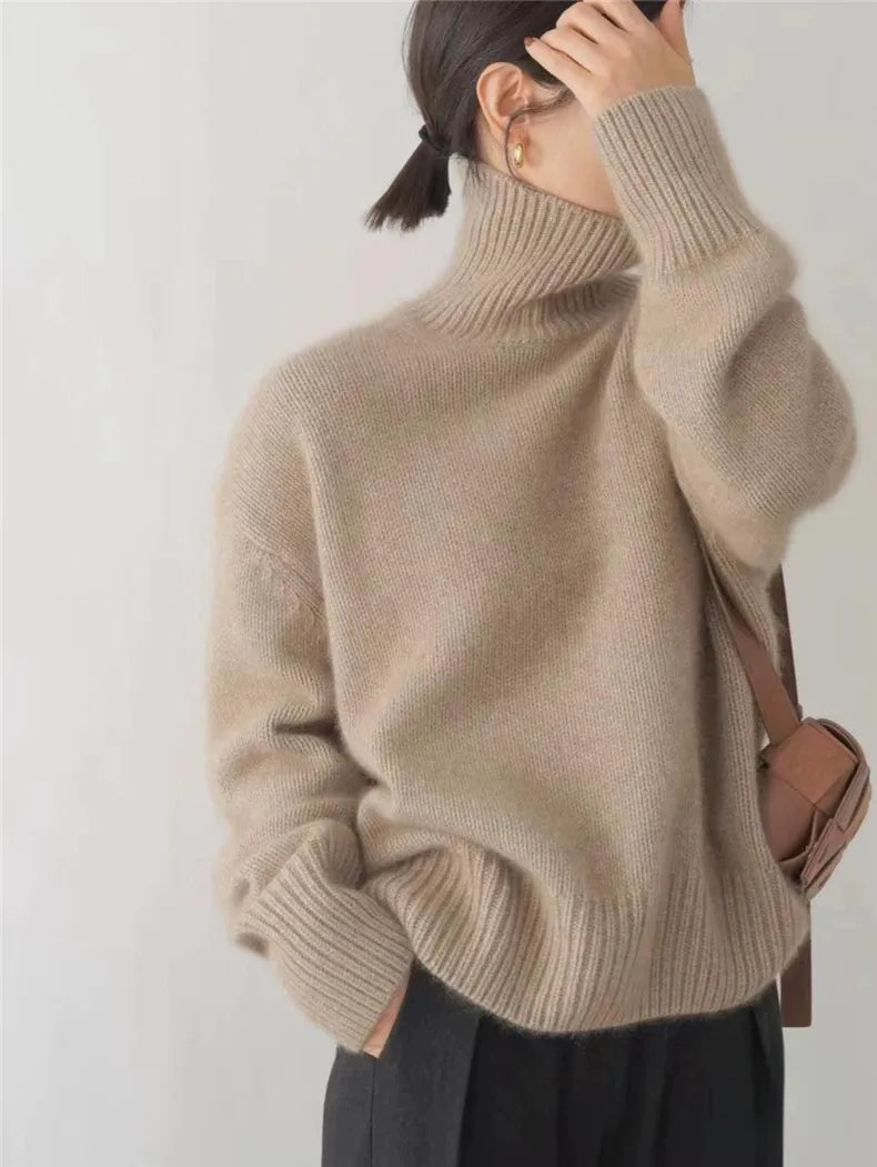Claire | Cashmere Roll Neck Jumper