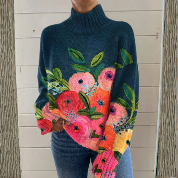 Rosina | Blooming High-Neck Jumper