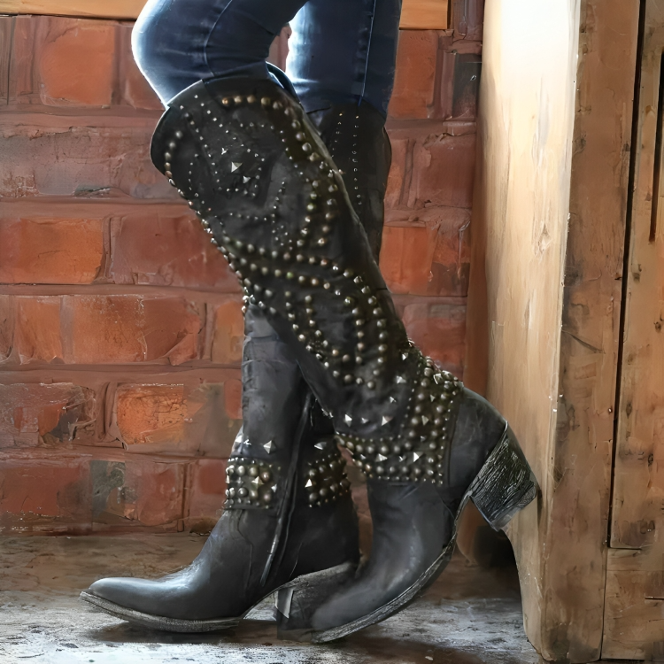 Orena | Knee-High Block Heel Boots