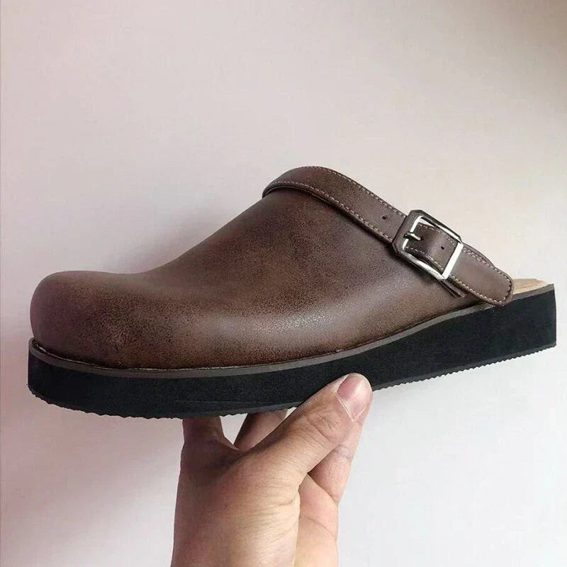 Martin | Men's Leather Shoes with Adjustable Strap
