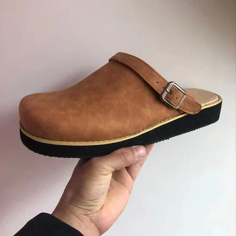 Martin | Men's Leather Shoes with Adjustable Strap