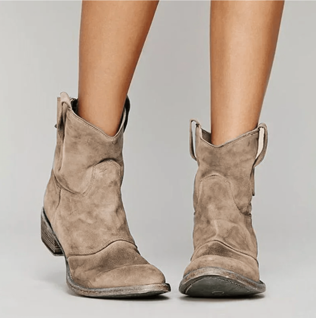 Charlotte | Suede and Cotton Ankle Boots