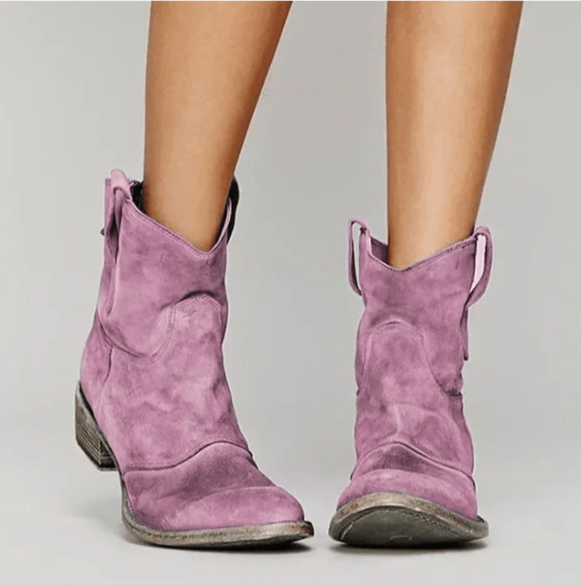 Charlotte | Suede and Cotton Ankle Boots