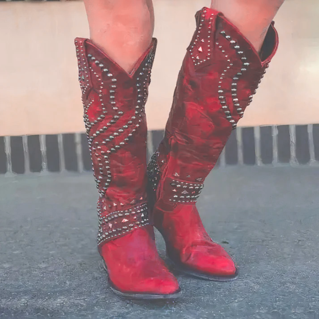 Orena | Knee-High Block Heel Boots