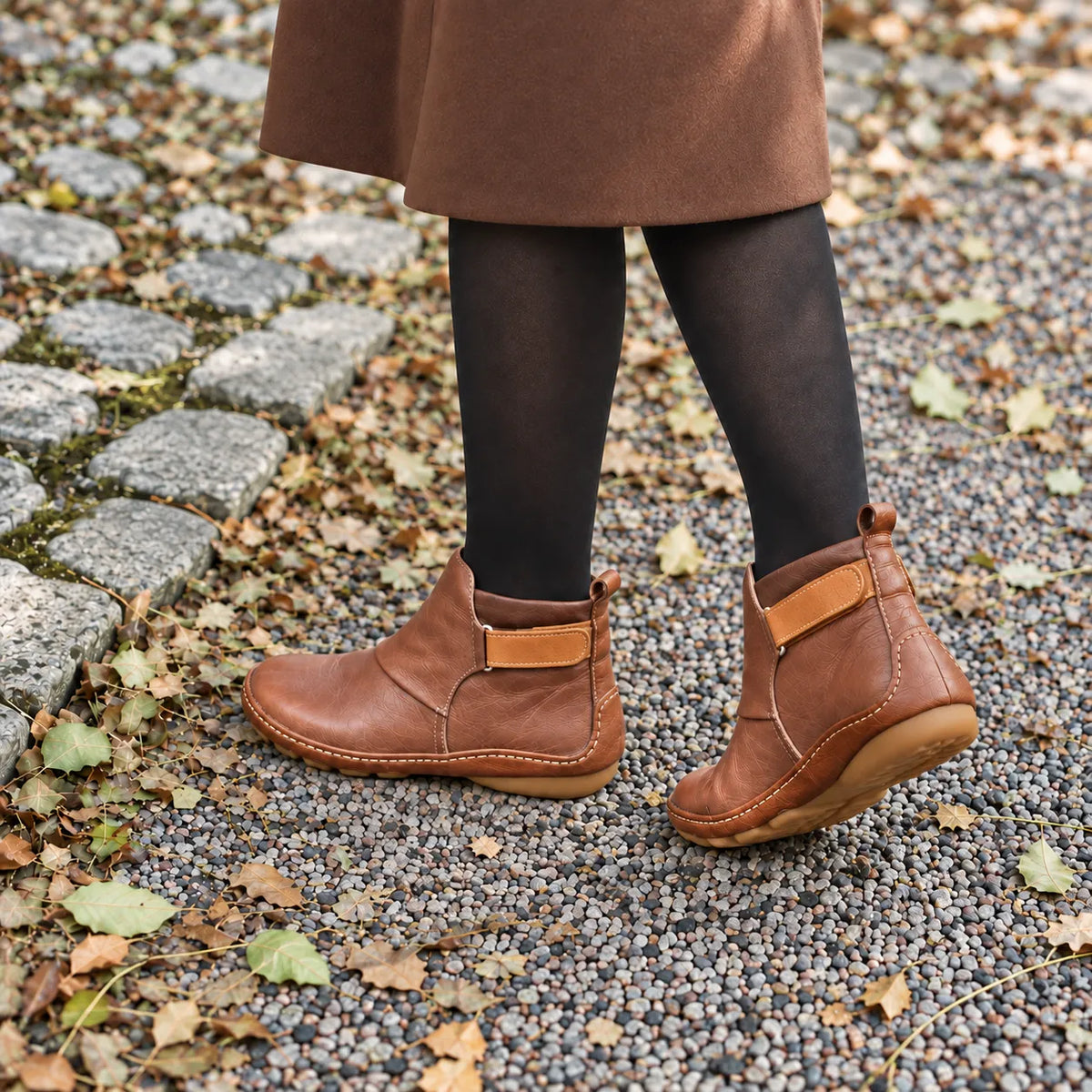 Retro Leather Ankle Boots