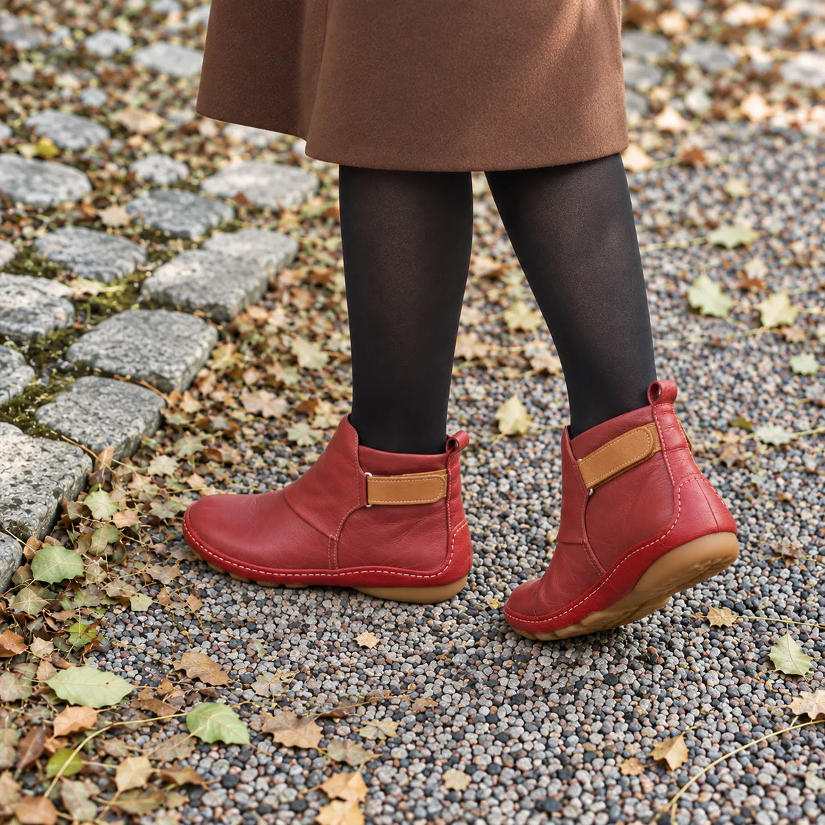 Retro Leather Ankle Boots