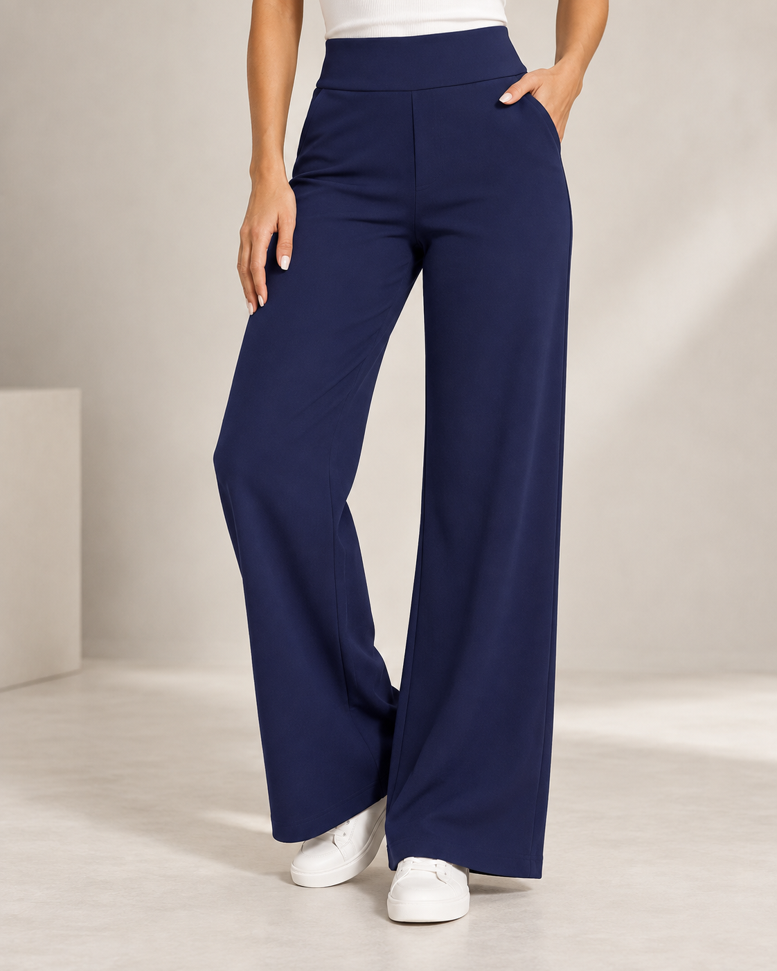 Lizzie™ | Comfortable Wide-Leg Stretch Trousers