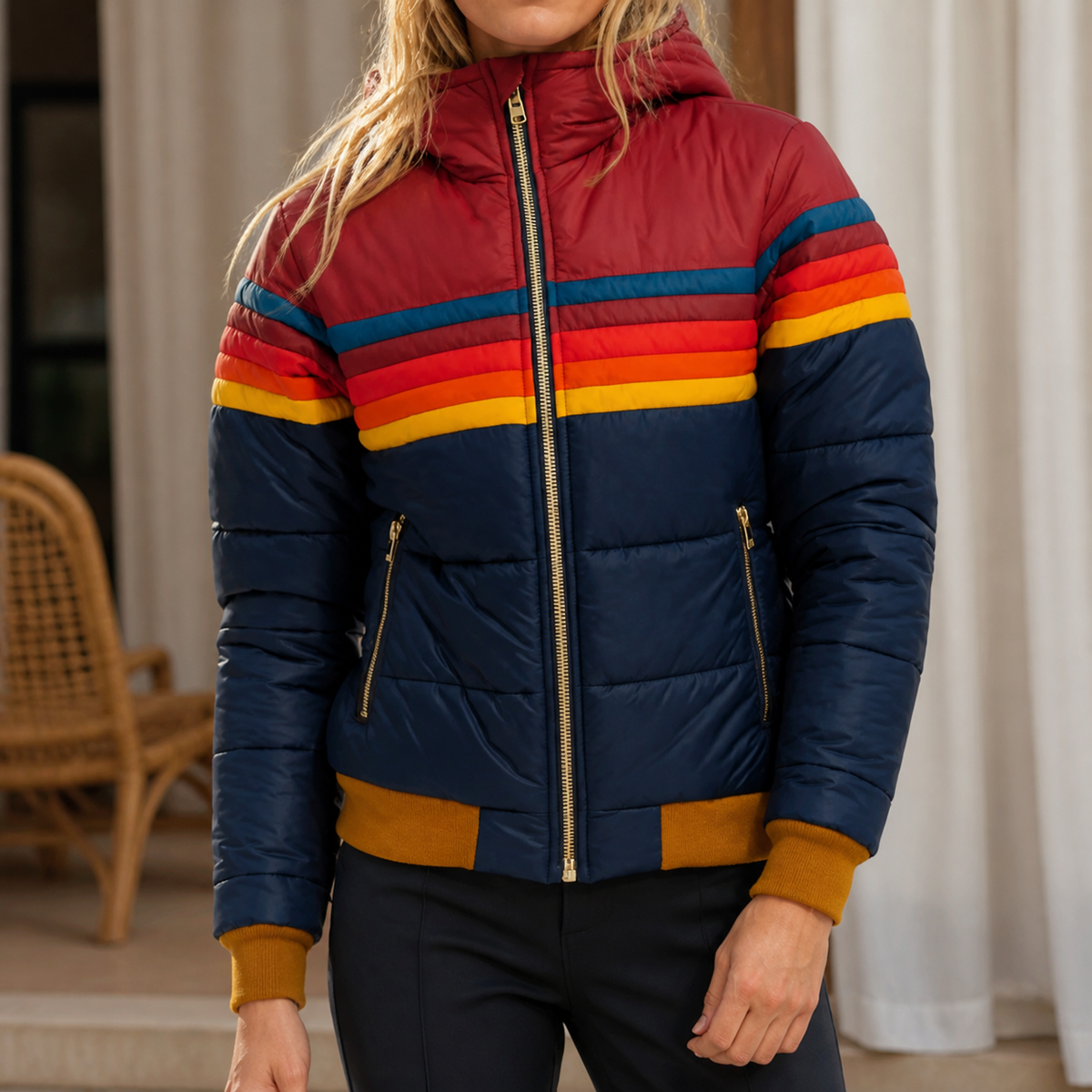 Elisabeth™ | Quilted Retro Jacket with Hood