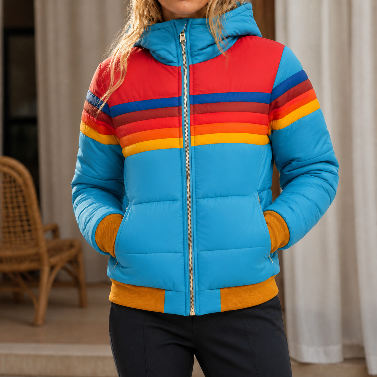 Elisabeth™ | Quilted Retro Jacket with Hood