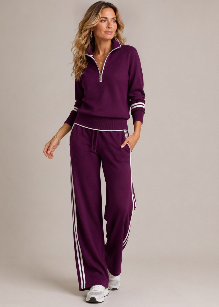 Kate™ | Half-Zip Jumper & Wide-Leg Trousers Set