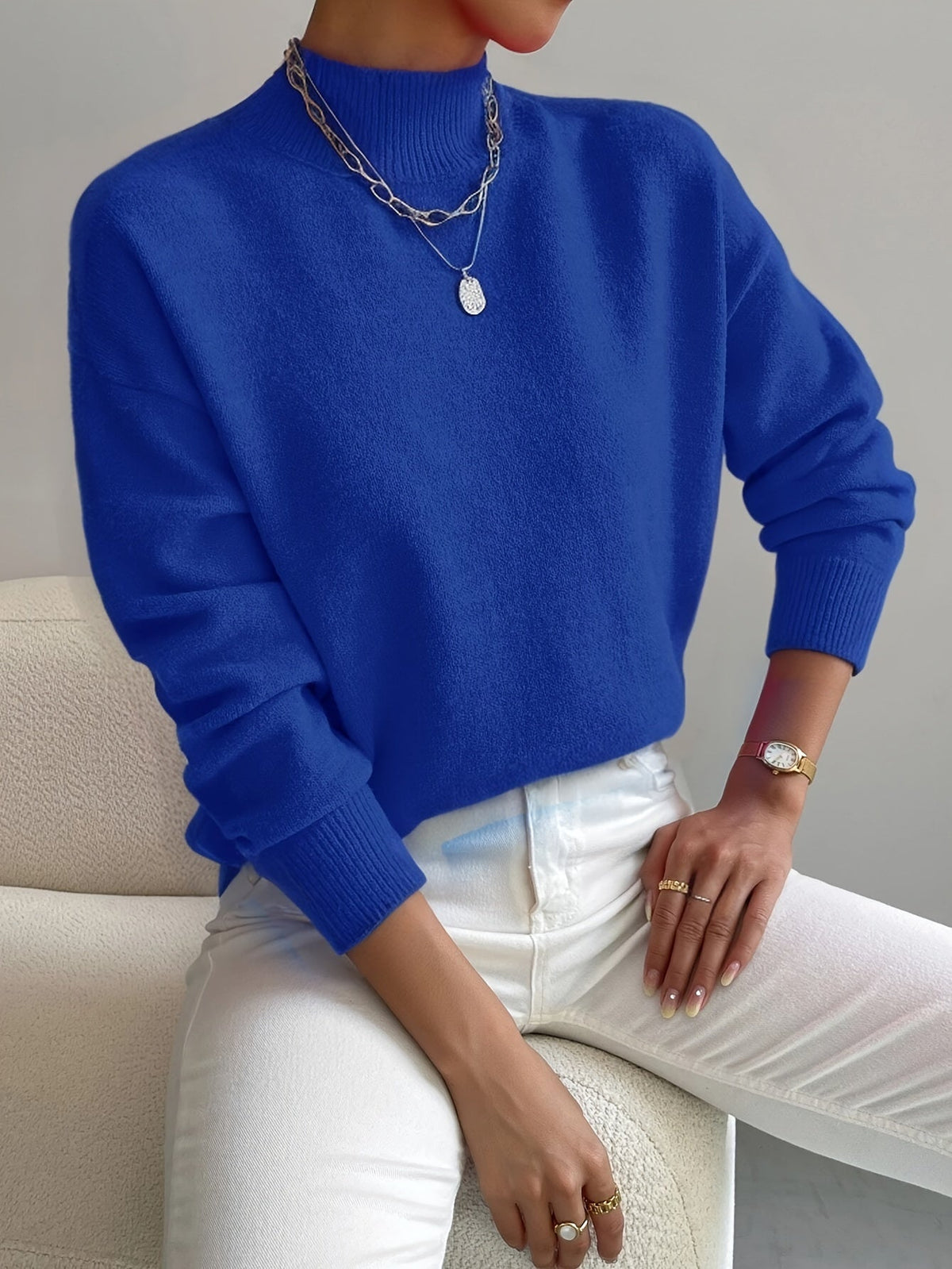 Christine | Soft Funnel Neck Jumper