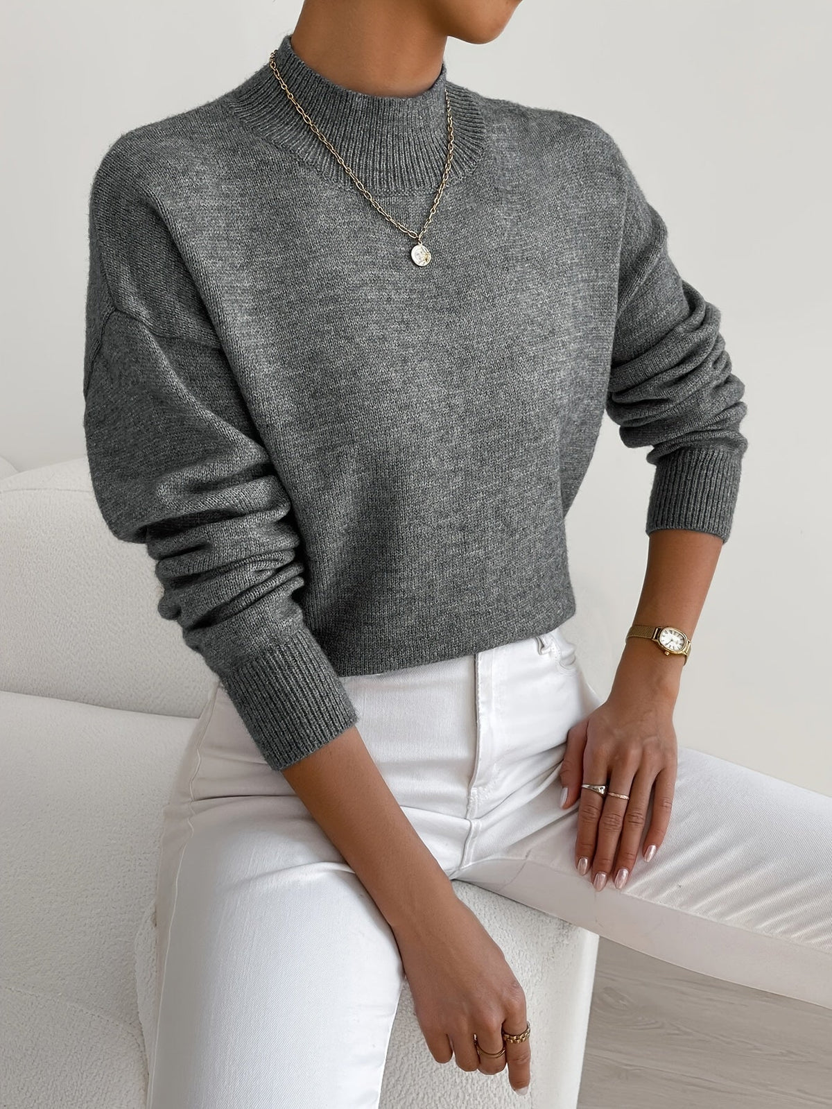 Christine | Soft Funnel Neck Jumper