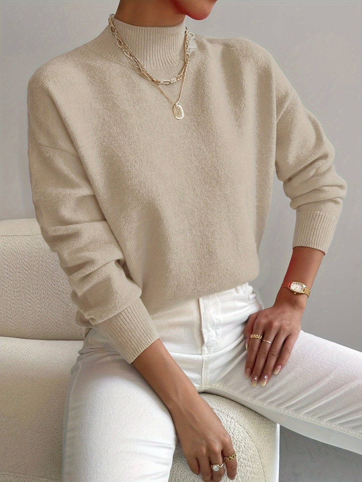 Christine | Soft Funnel Neck Jumper