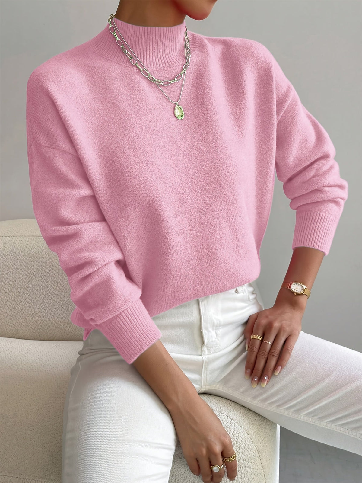 Christine | Soft Funnel Neck Jumper