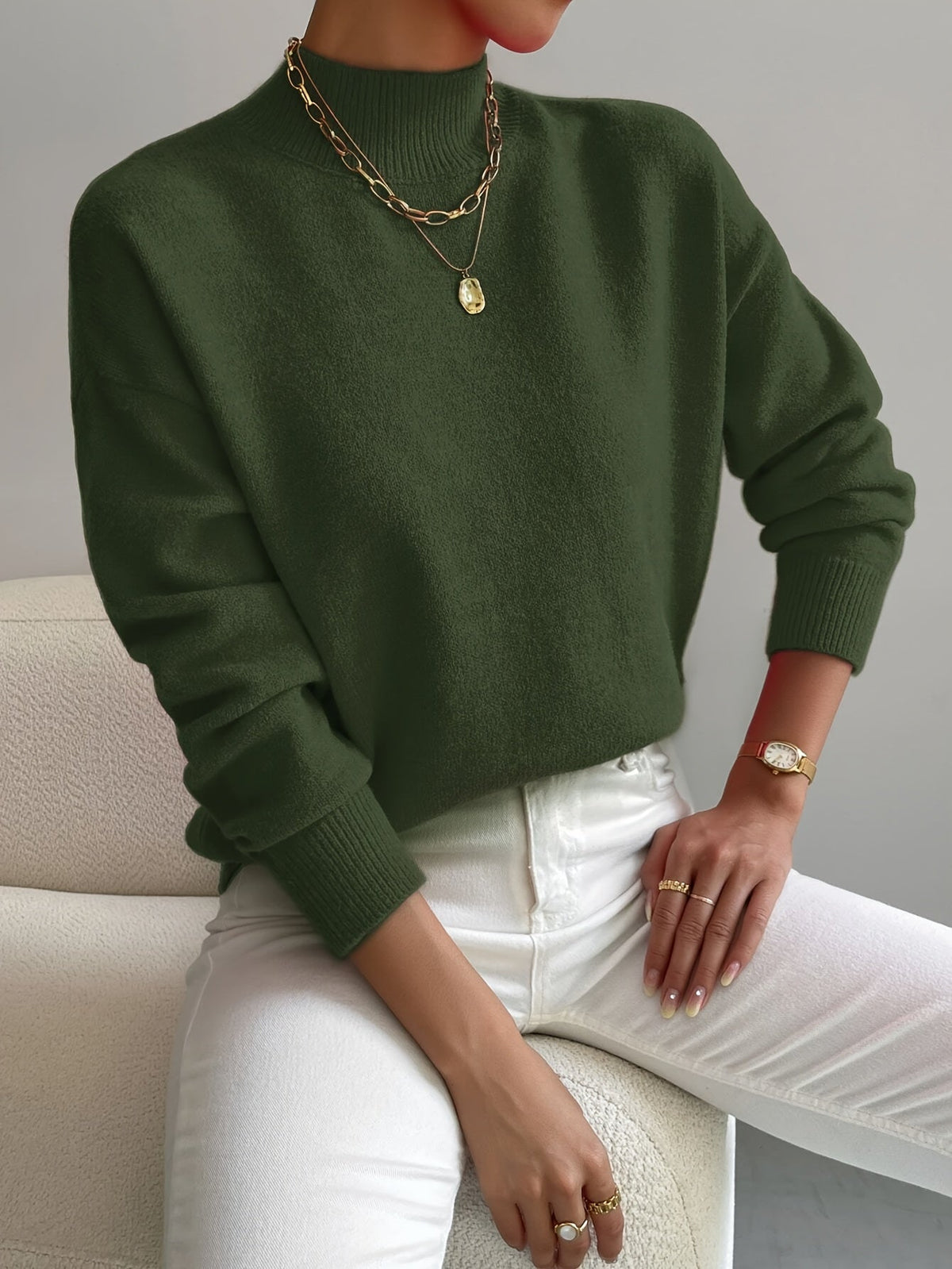 Christine | Soft Funnel Neck Jumper