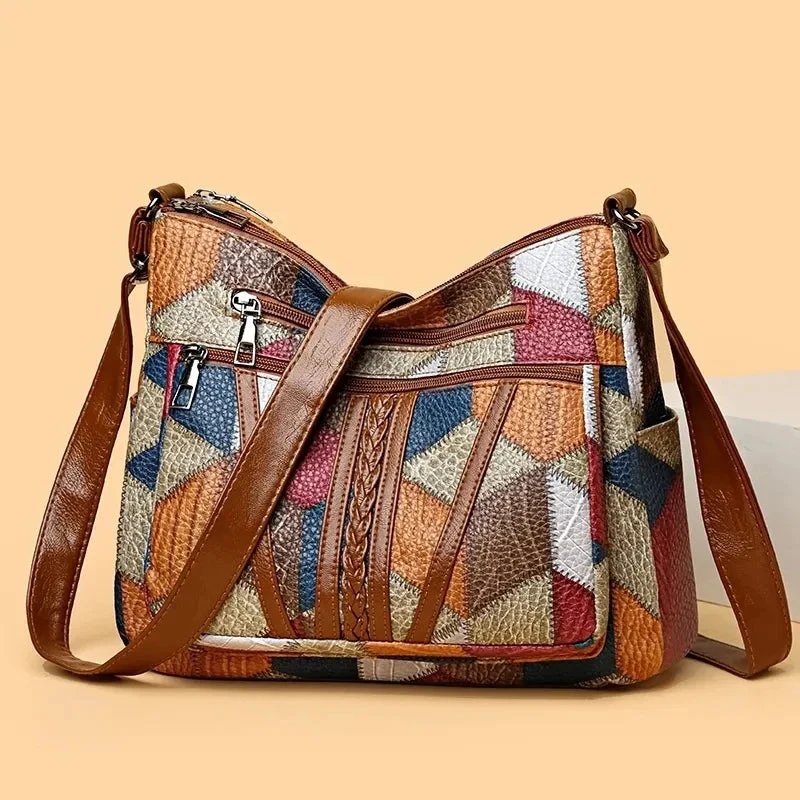 Annika™ | Geometric Patchwork Crossbody Bag