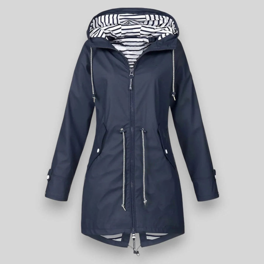 Lovise™ | Waterproof Hooded Jacket with Drawcord