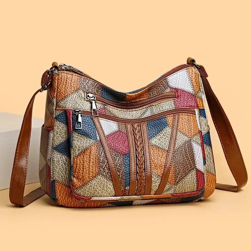 Annika™ | Geometric Patchwork Crossbody Bag