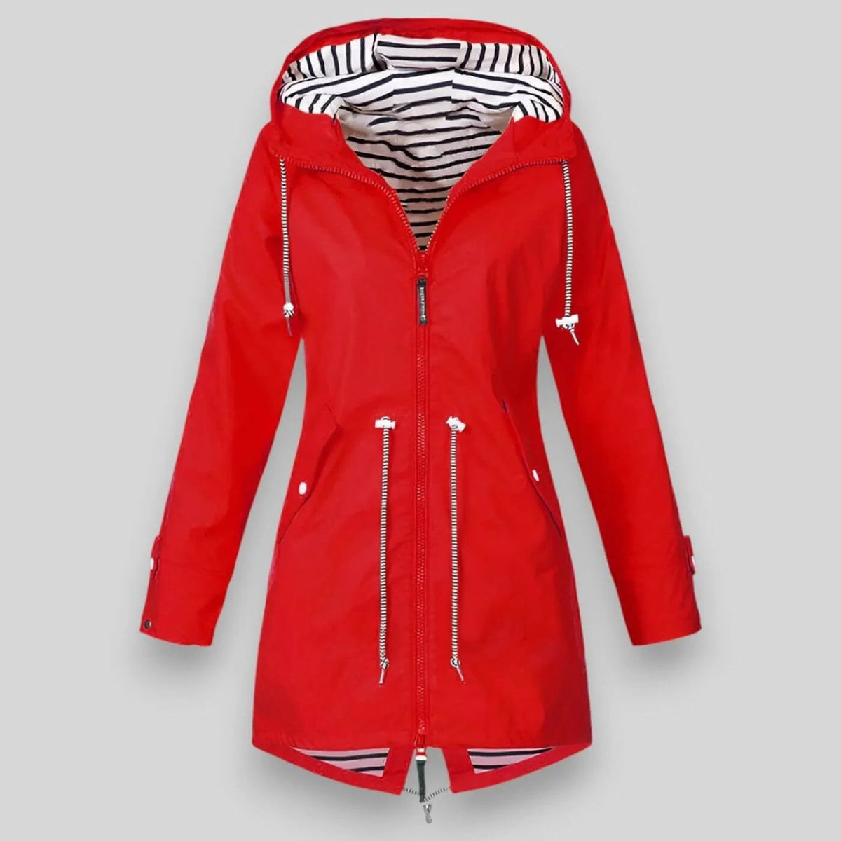 Lovise™ | Waterproof Hooded Jacket with Drawcord